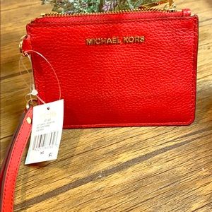 NEW Michael Kors leather coin purse